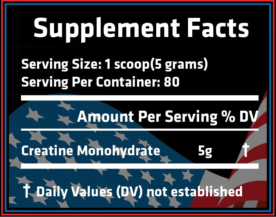 Patriot Supplements - Creatine Monohydrate